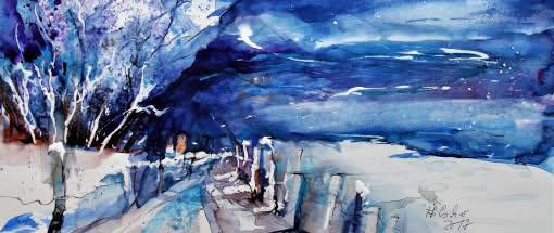 After Work: Das atmosphärische Winteraquarell